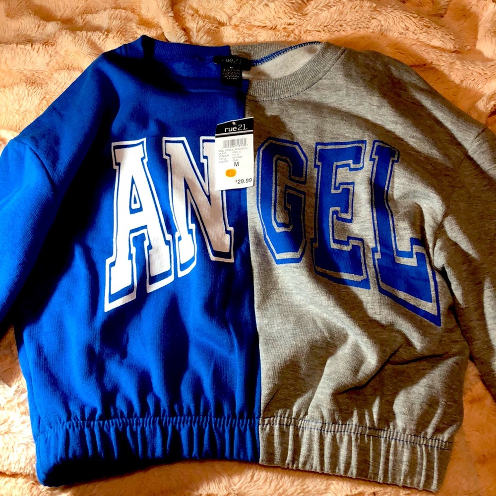 Women’s rue 21 angel crop top size M